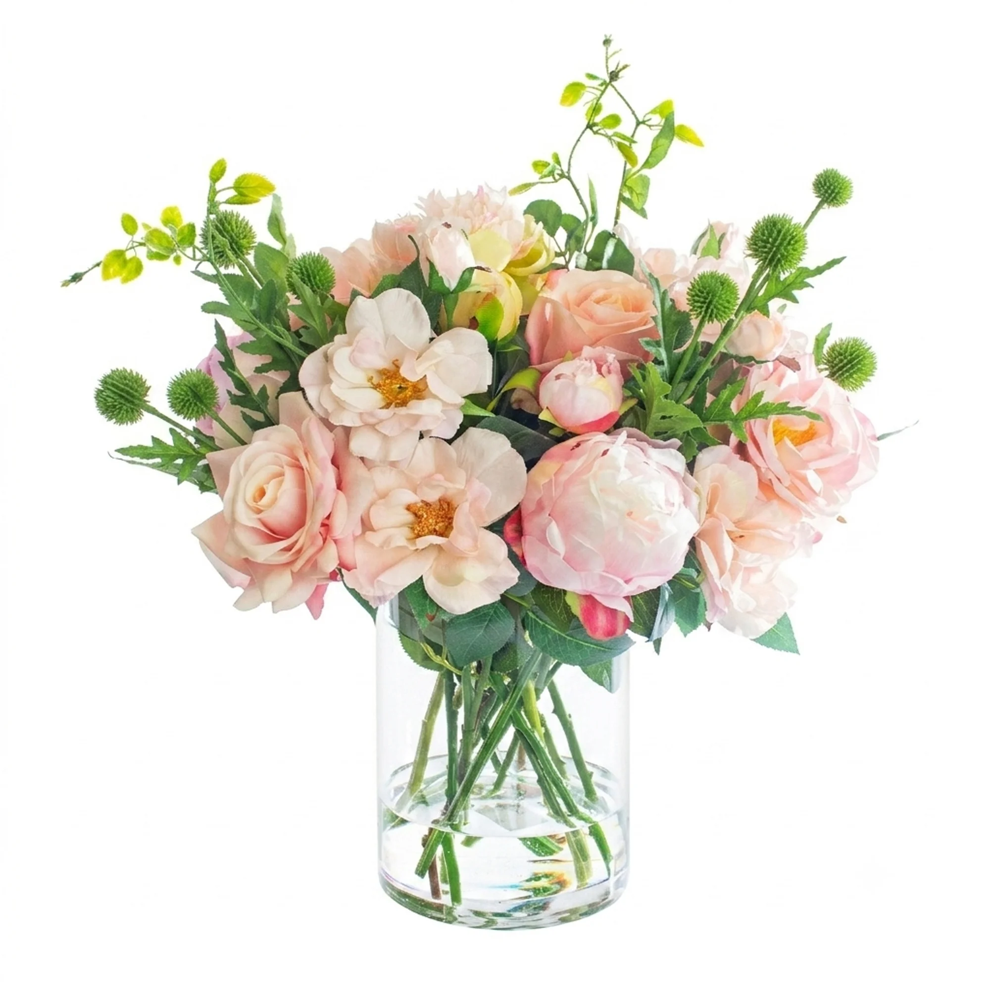 Mixed Pink Rose & Peony Arrangement