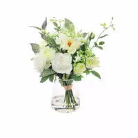 Mixed Cream Rose & Peony Arrangement
