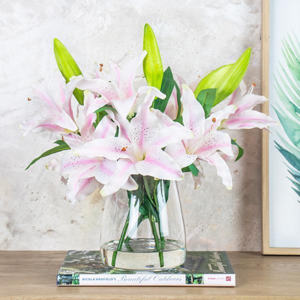 Lily Arrangement - Light Pink - Image 3