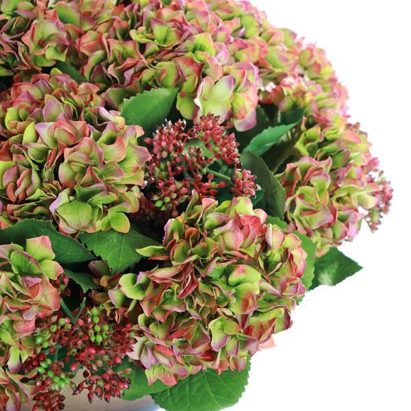 Hydrangea Arrangement - Green Mauve - Image 2