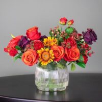 Rose & Sunflower Arrangement - Mixed - Image 3