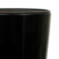 PLANTER LOGIC 80cm Fibreglass Cone Shaped Pot - Black