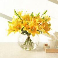 Tiger Lily Arrangement - Yellow - Image 3