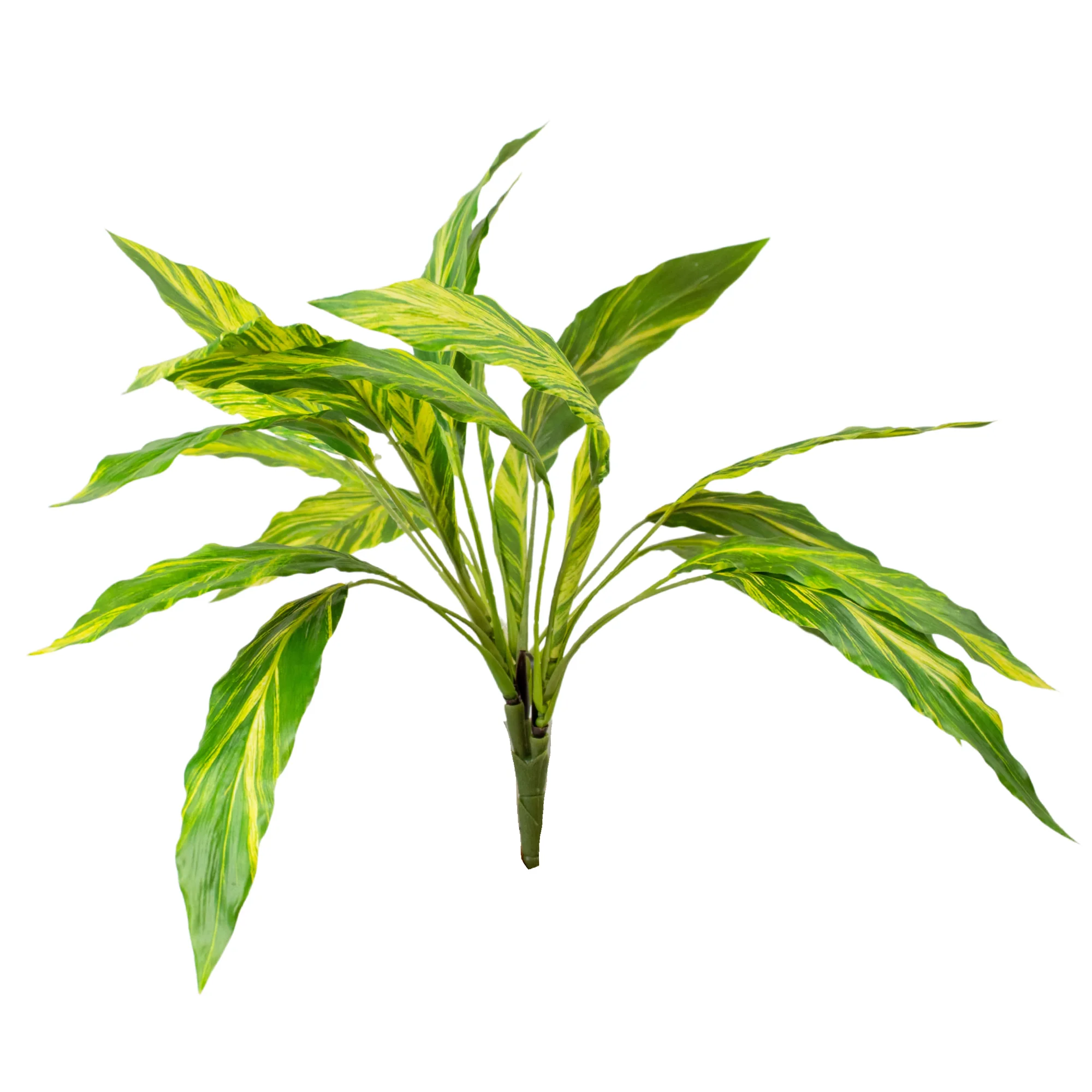 Yellow & Green Variegated Artificial Cordyline Plant Pick