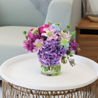 Tulip, Hydrangea And Dahlia Arrangement - Mixed - Image 3