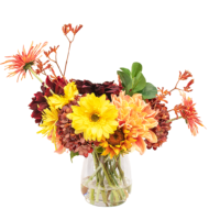 B462 SUNFLOWER GERBERA AND DAHLIA MIX