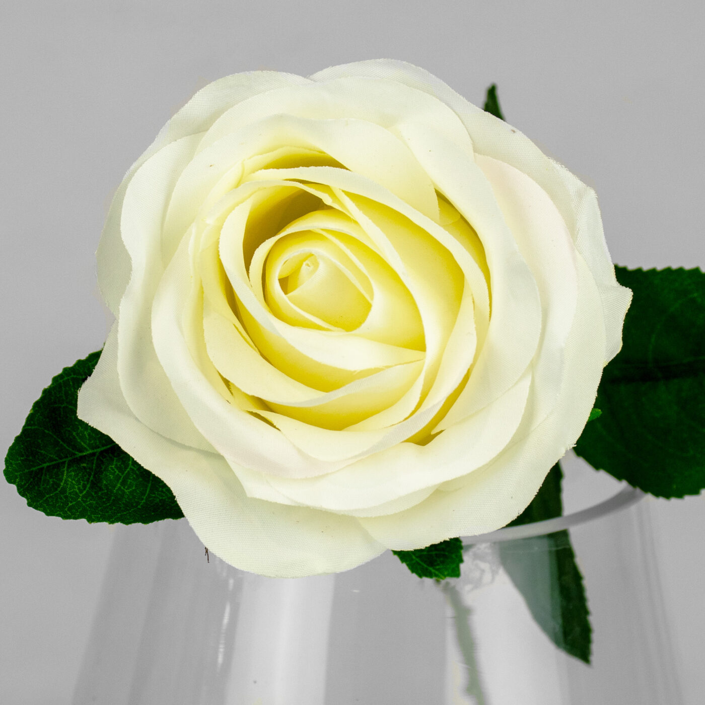 ROSE HALF OPEN STEM CREAM - 60CM