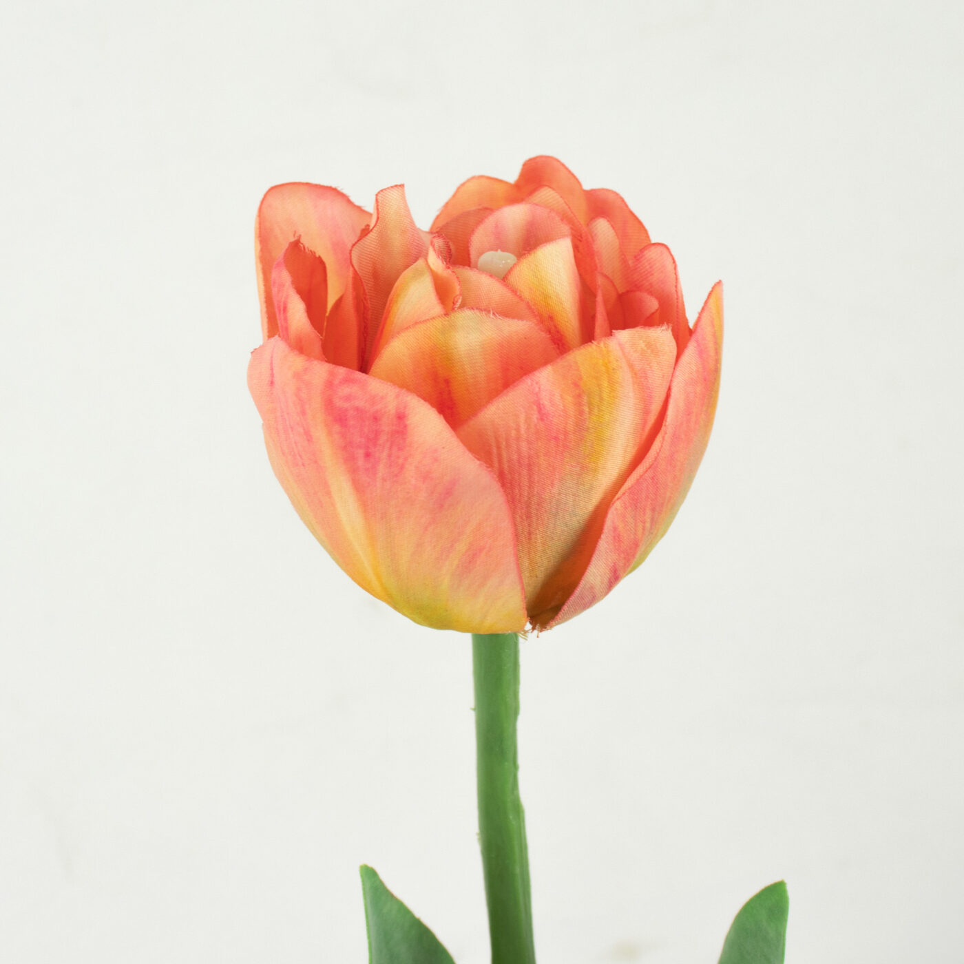 Parrot Tulip Stem with Leaves - PINK 52CM