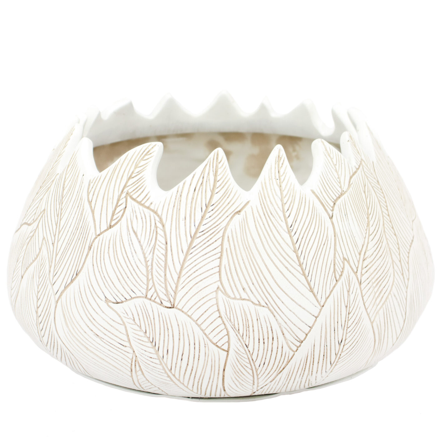 POLYRESIN INDOOR POT 29.5X29.5X16.5CM