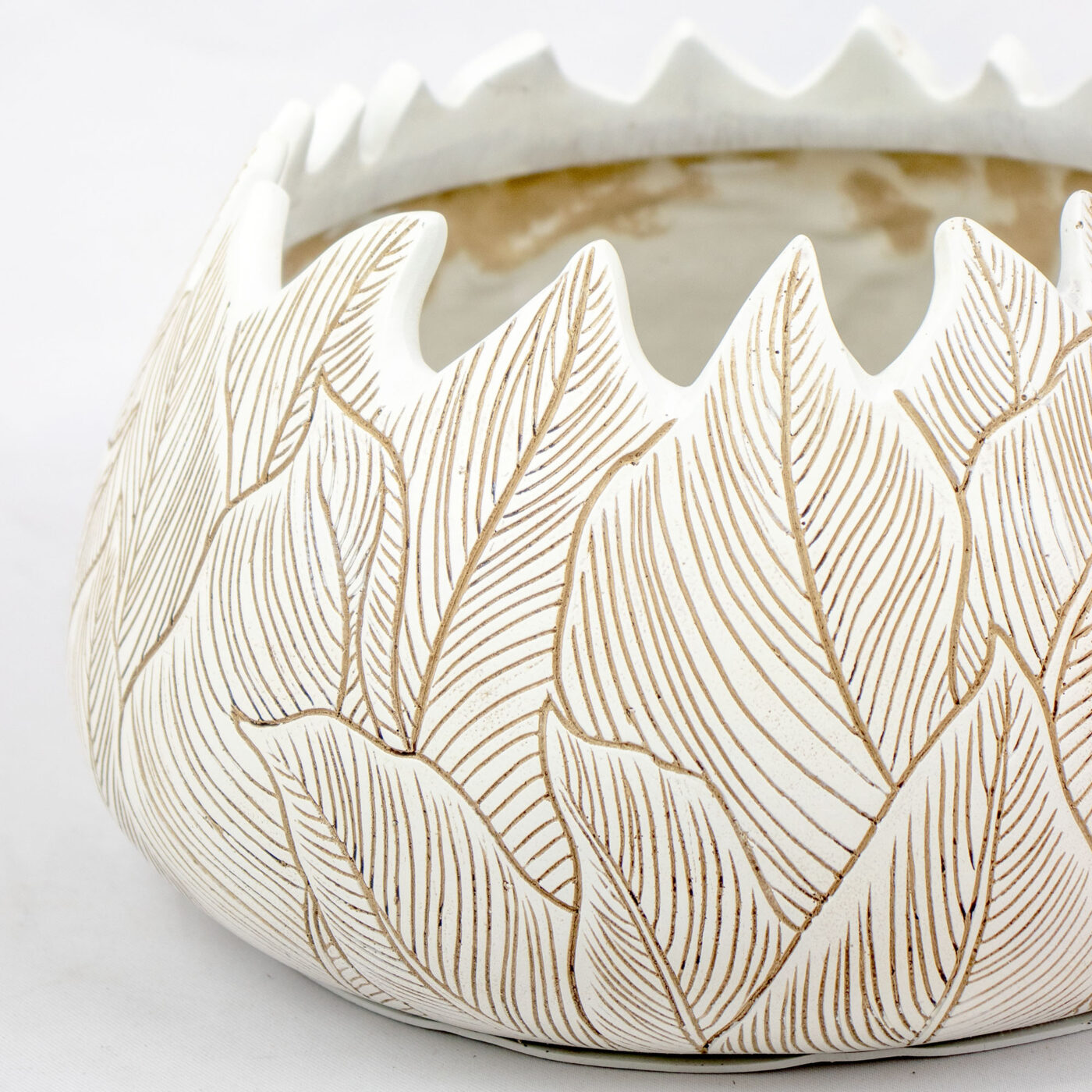 POLYRESIN INDOOR POT 29.5X29.5X16.5CM