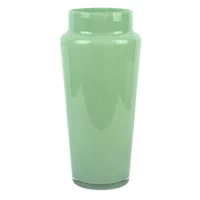 Sage Green Glass Flower Vase