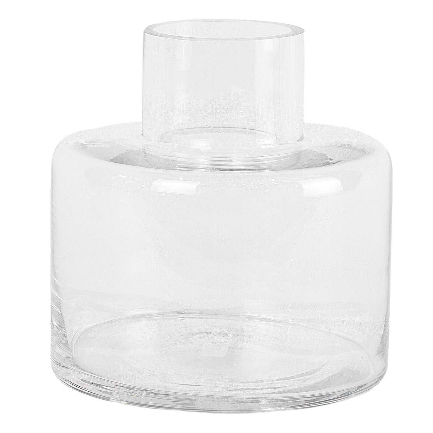 JAR GLASS VASE 7 X 15 X 15H