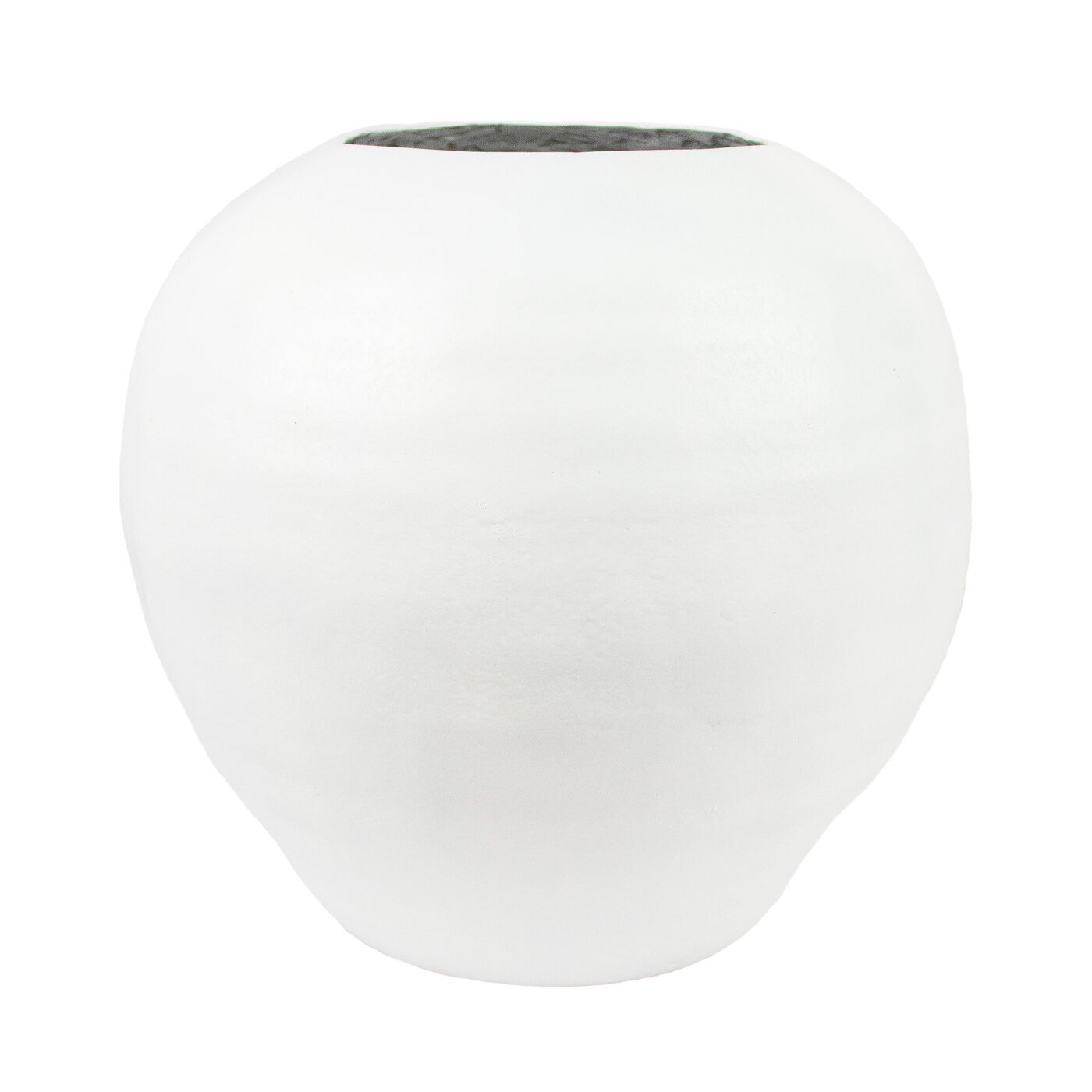 P/CAESAR White Fibreglass Pot Planter