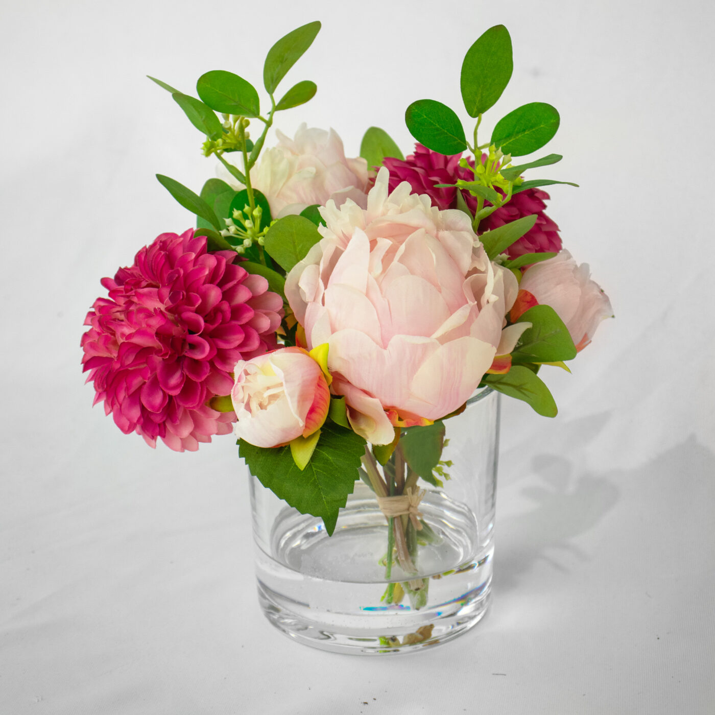 A273 POM POM MUM FUCHIA WITH PEONY