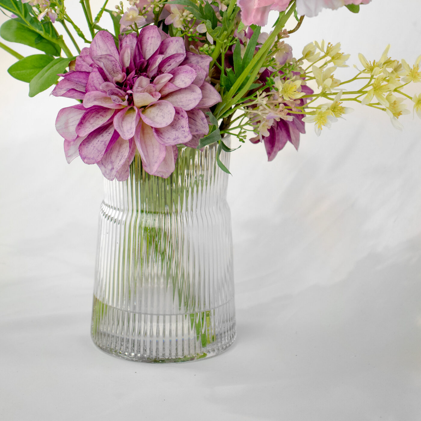 Scabiosa and Lavender Dahlia arrangement