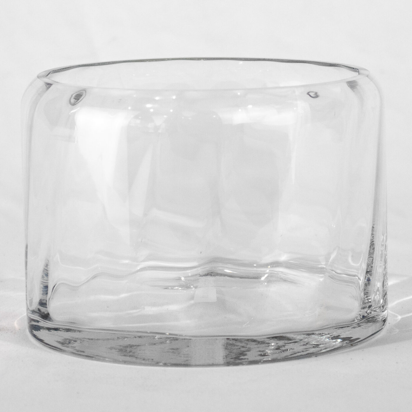ROUNDED CYLINDER GLASS VASE 12 X 12 X 9H - Image 2