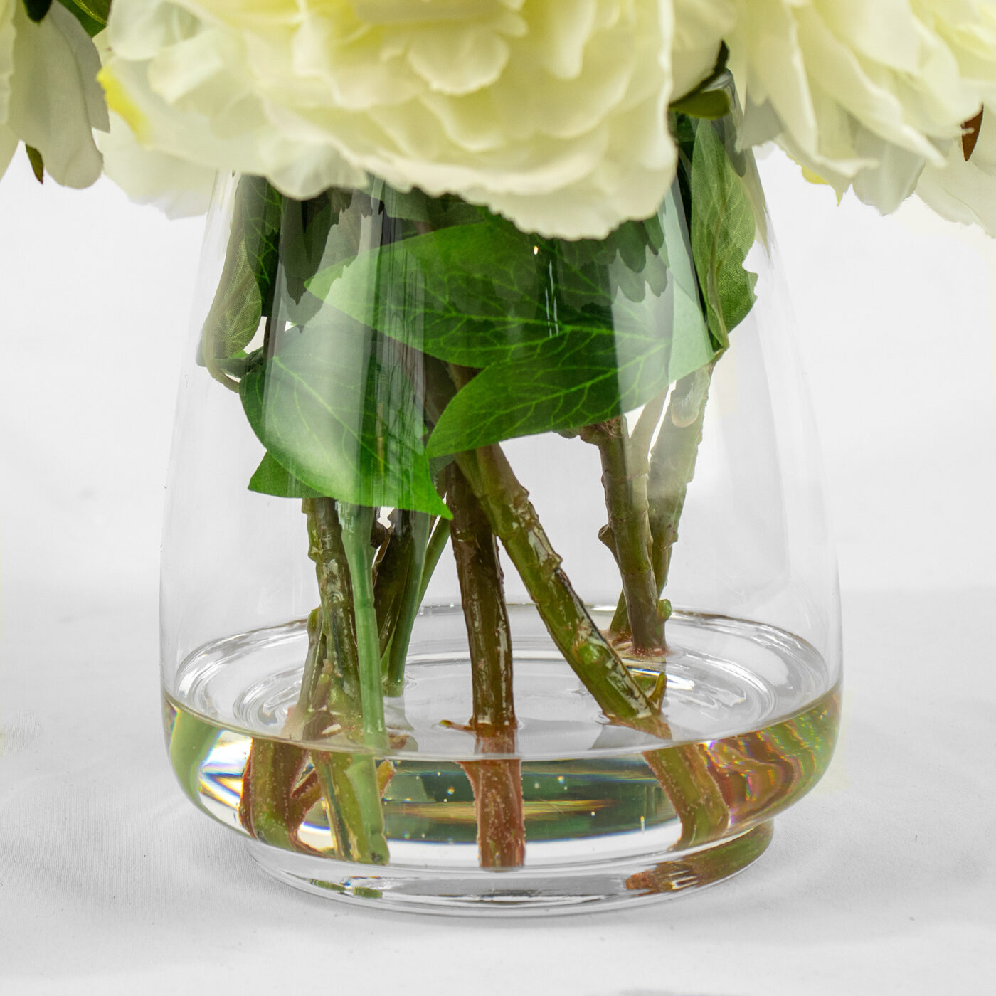 PEONY WHITES IN TULIP VASE