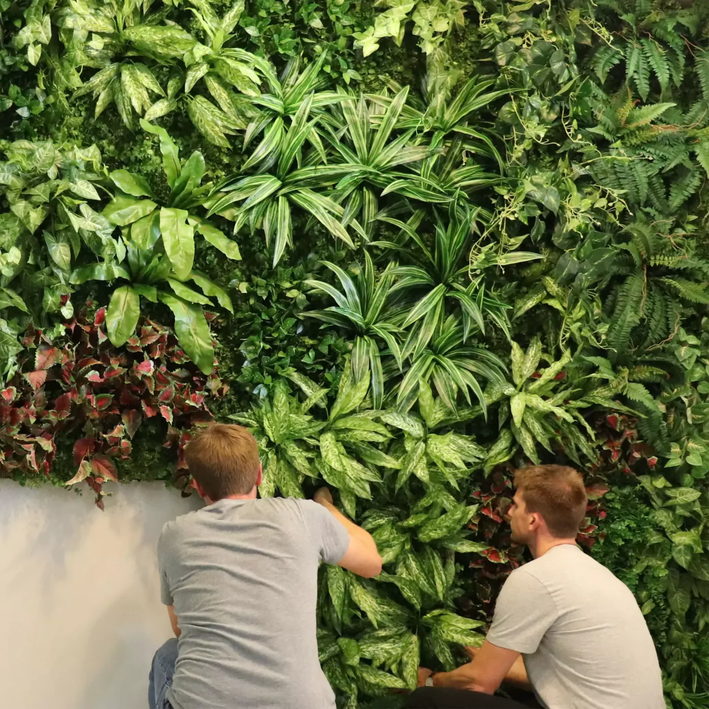 FULLY PLANTED MIXED VERTICAL GARDEN