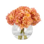 DRY LOOK HYDRANGEA PINK IN BALL VASE