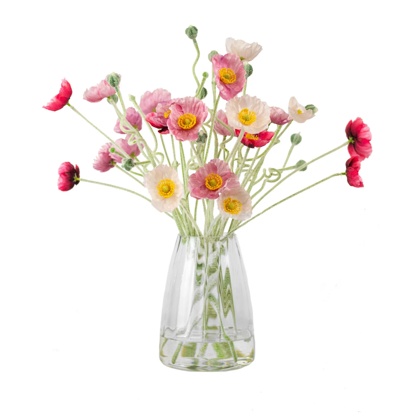 POPPY MIX IN TAPERED VASE