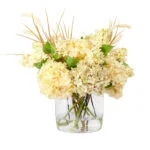 HYDRANGEA DRY CREAM WITH LILAC AND PAMPAS GRASS
