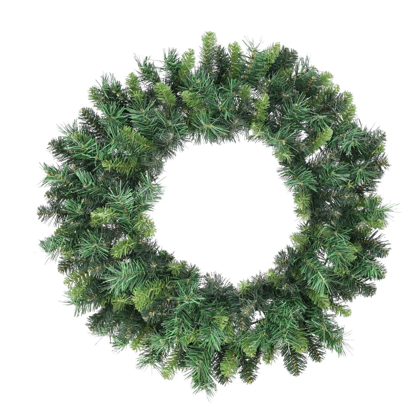 DELUXE MIXED PINE WREATH - 75cm GREEN