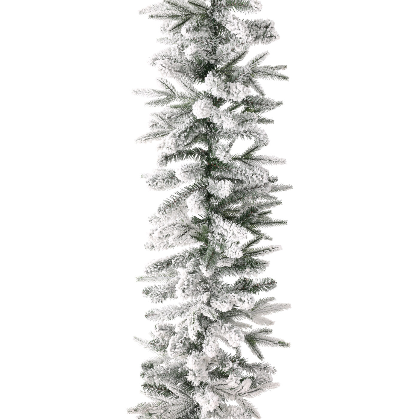 DELUXE SNOWY FLOCKED PINE GARLAND Decoration - 2.7m