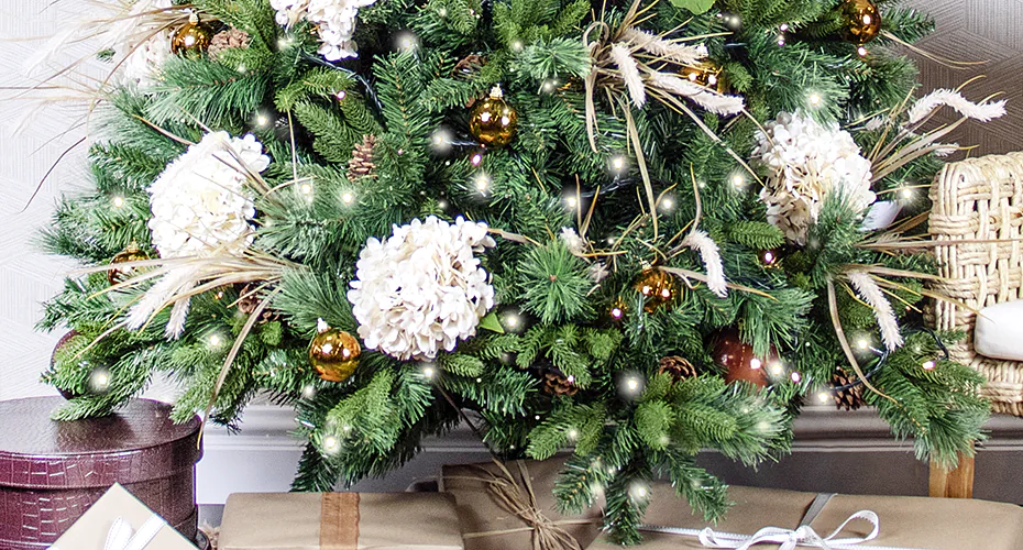 How to make floral bundles for xmas trees