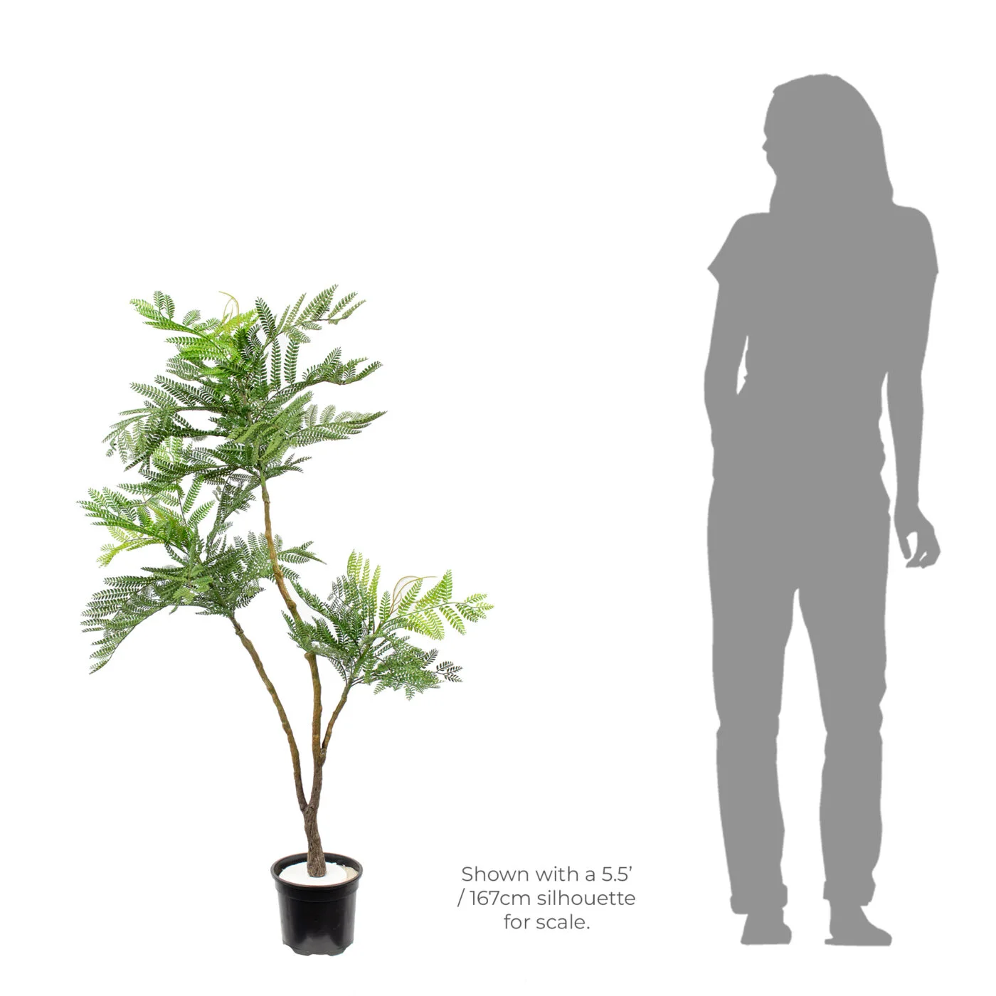 Artificial Fern Tree 130cm | Lifelike Faux Tree with Lush Green Foliage