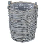 willow basket planter for plants