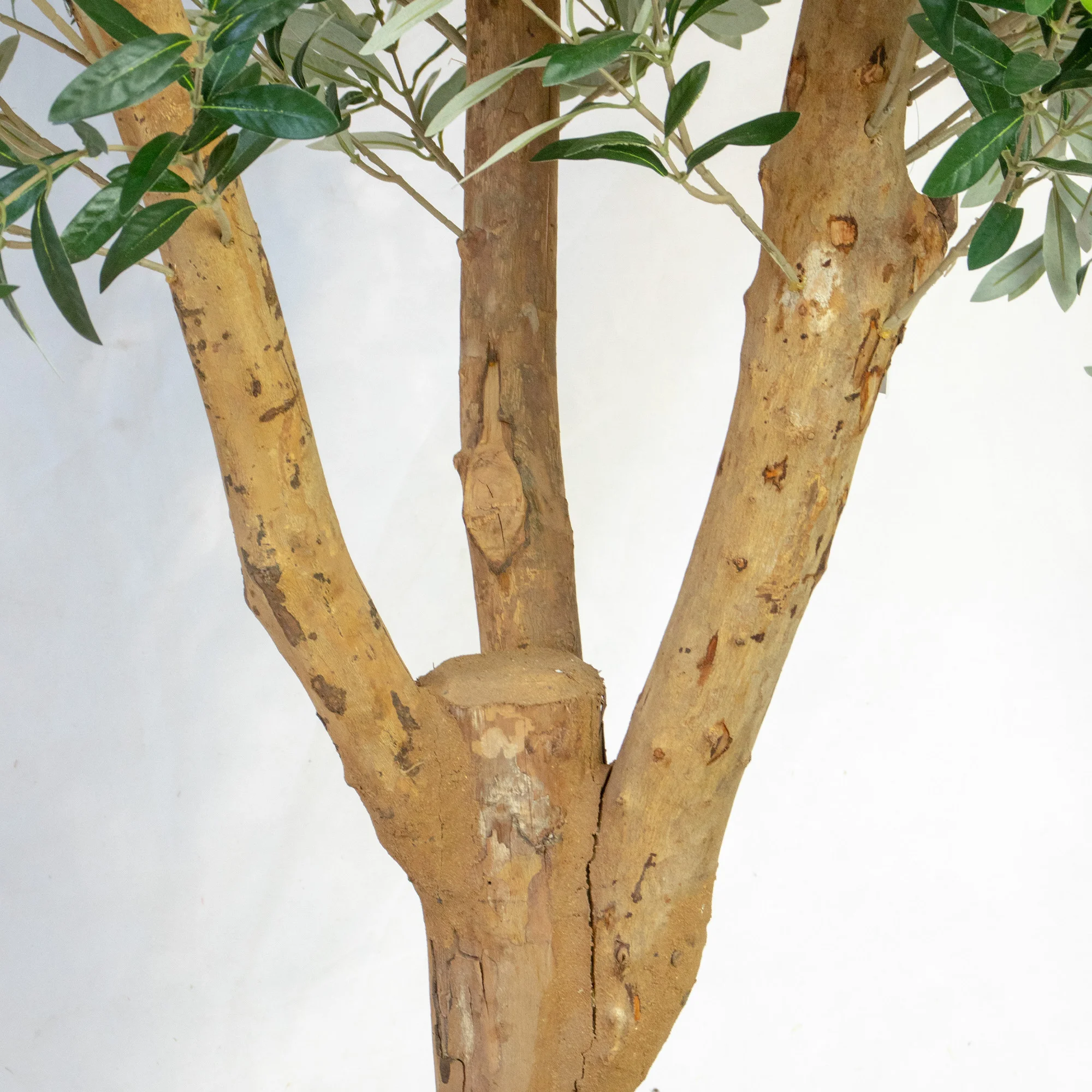 UV-Resistant Artificial Olive Tree with Real Wood Trunk 240cm Tall