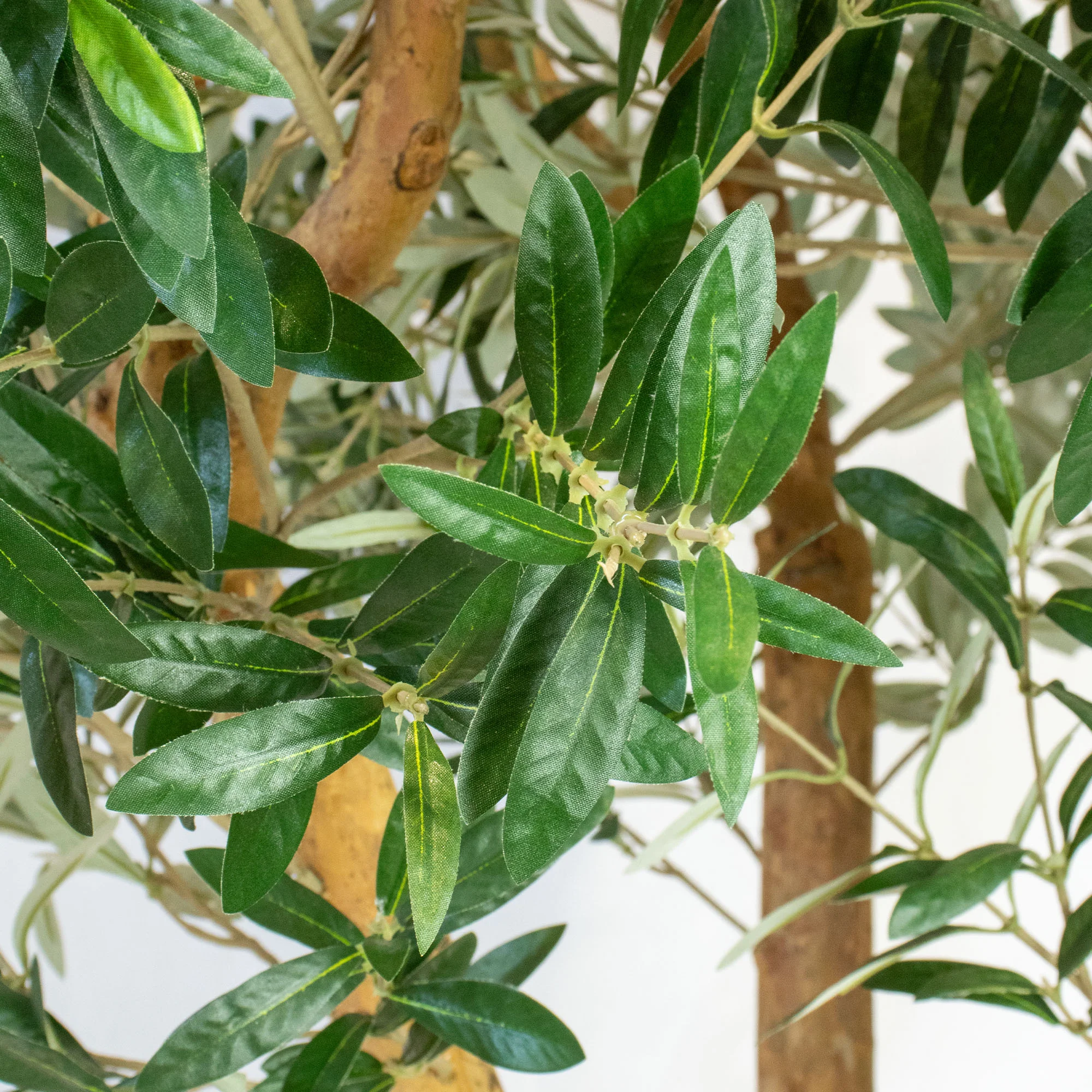 UV-Resistant Artificial Olive Tree with Real Wood Trunk 240cm Tall