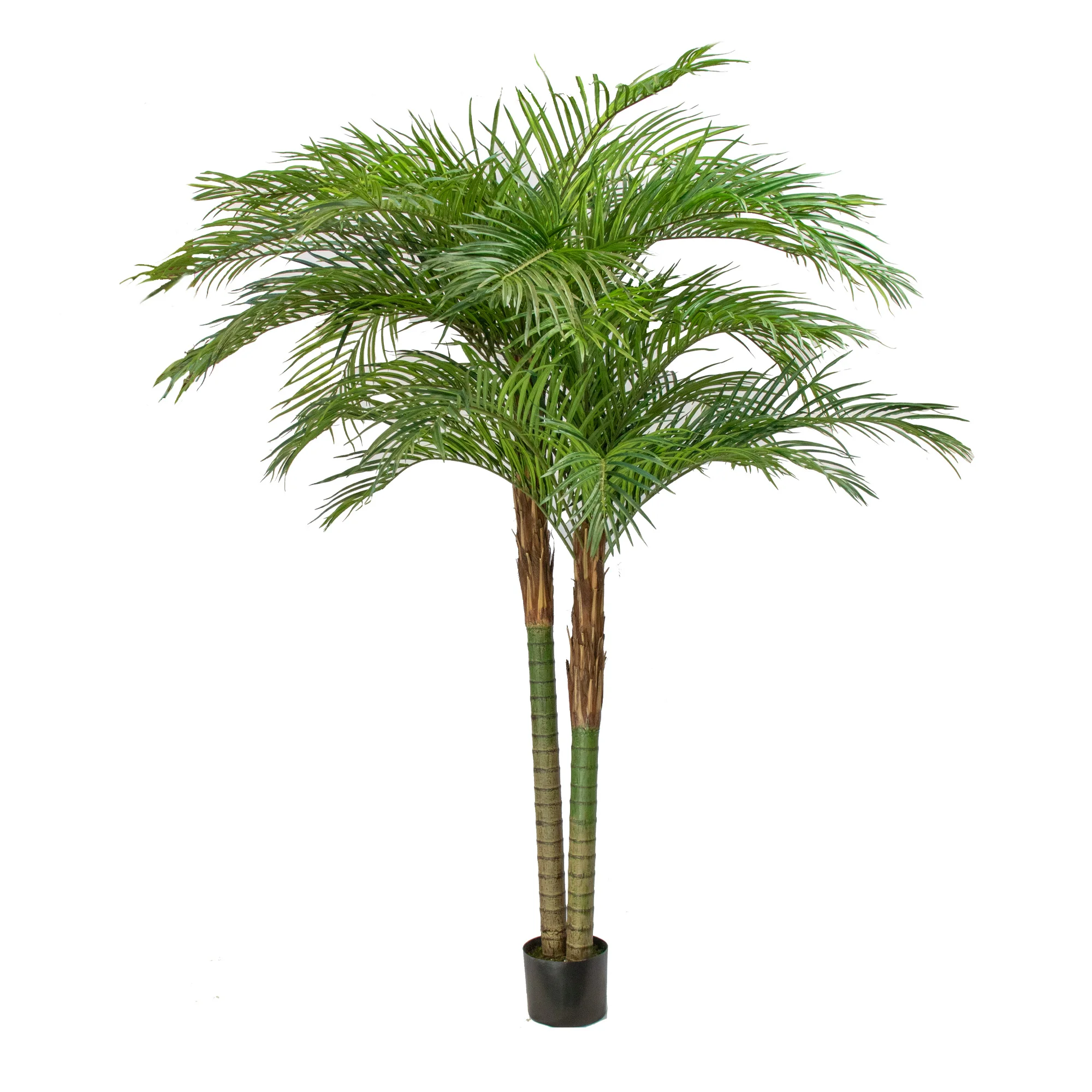 Large Twin Stemmed Areca Palm Artificial Tree 240cm Tall 240cm Wide