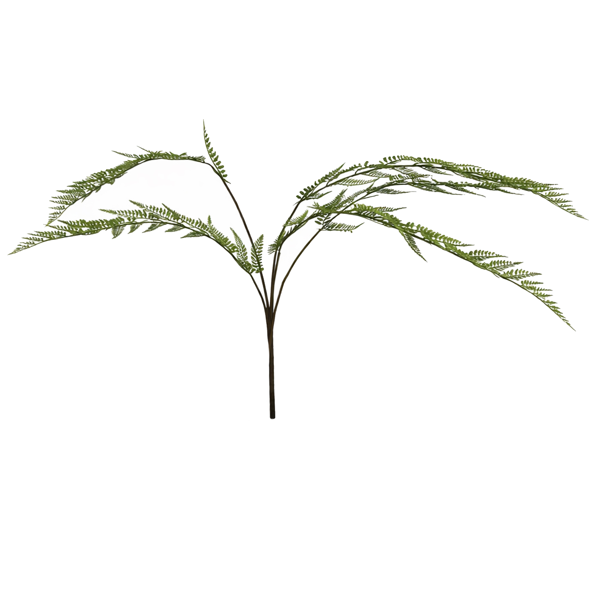 Green Fern Bush Pick Artificial Greenery Stem 96cm 38" Tall