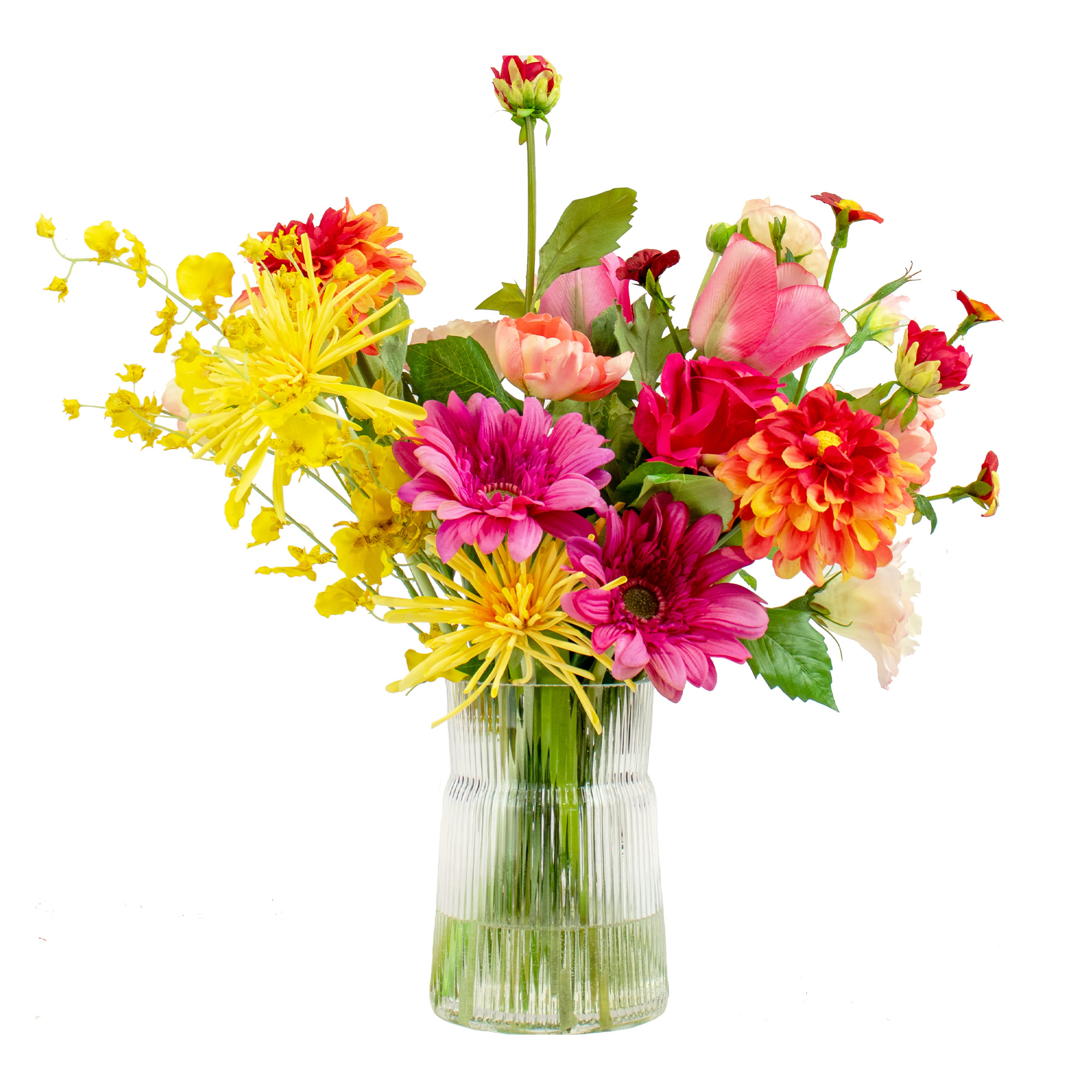 SORBET DELIGHT IN RIBBED VASE