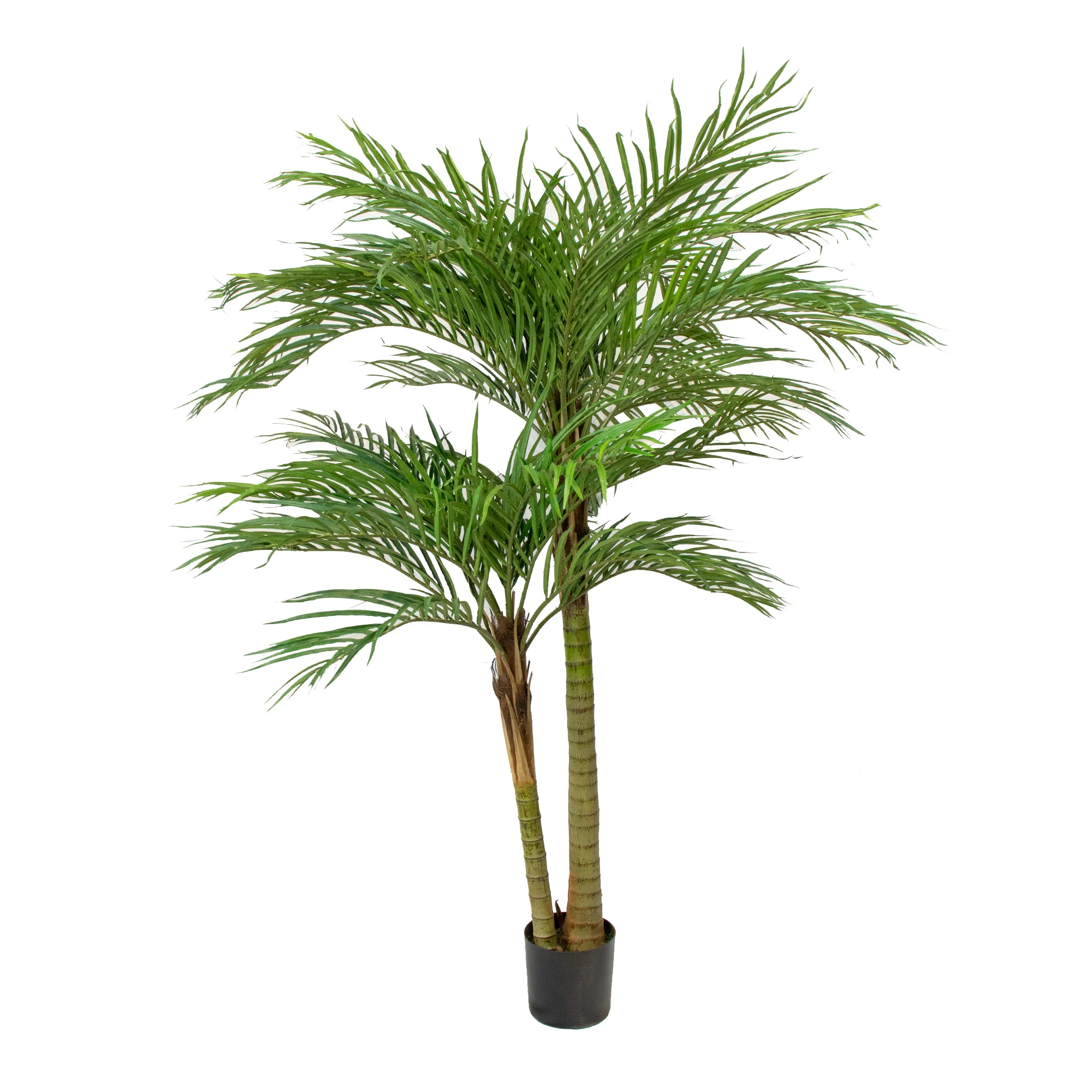 Twin Stemmed Areca Palm Artificial Tree 180cm Tall 160cm Wide