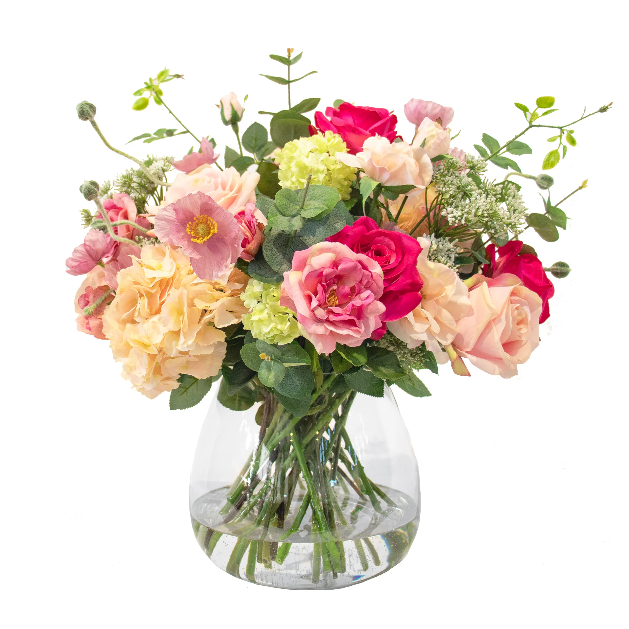 PINK PARLOUR MIX IN TULIP VASE