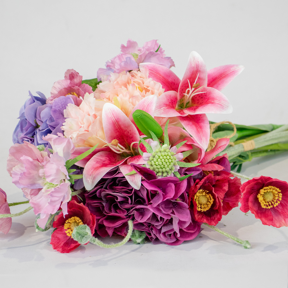 Pink, Mauve & Purple Hand-Tied Floral Bunch