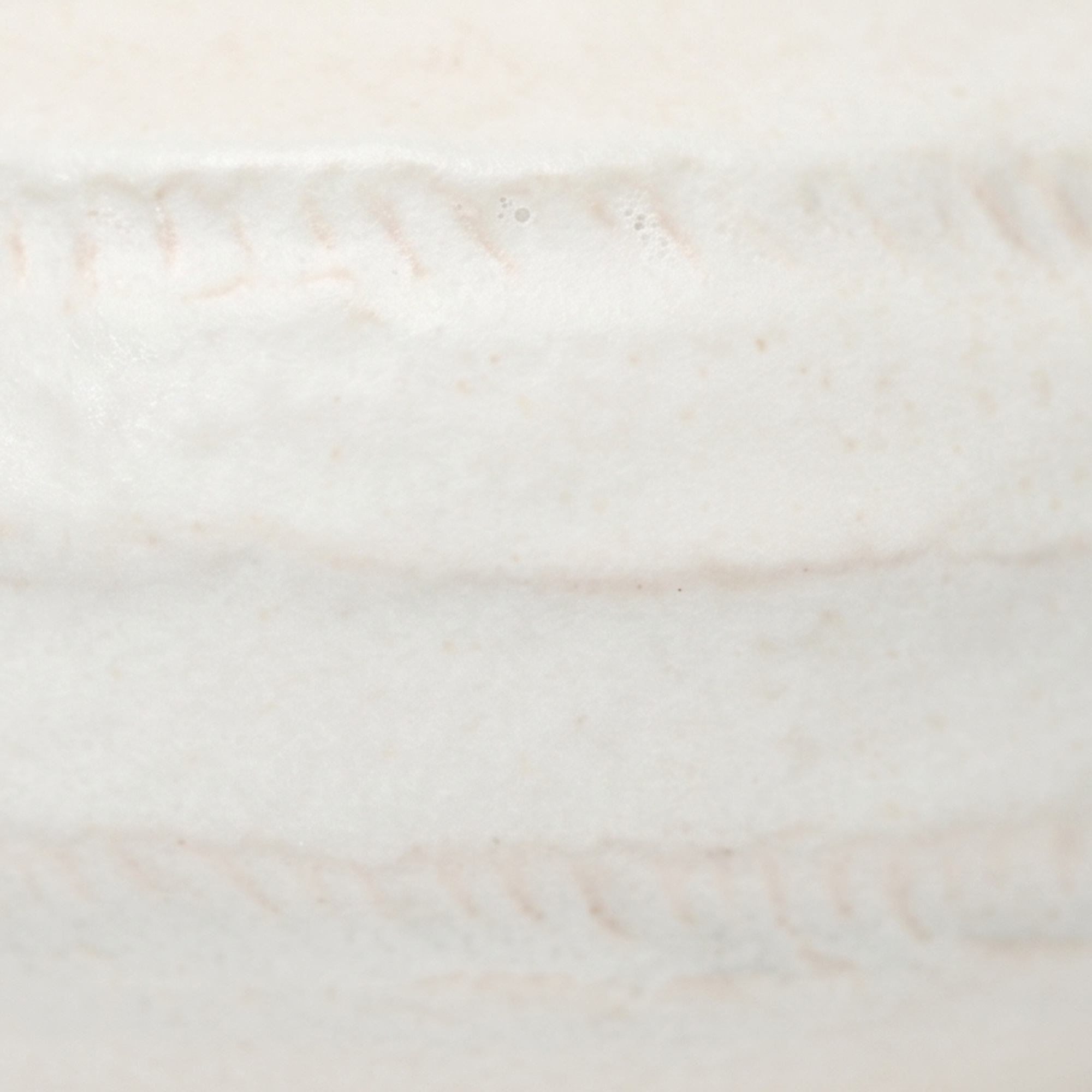 Large 22.2cm organic gourd off-white ceramic vase with a ribbed texture styled on a wooden dining room sideboard.