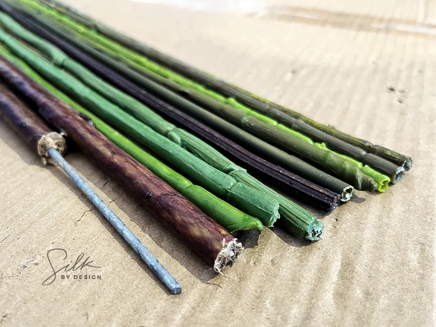 Artificial Flower Stem with metal wire core